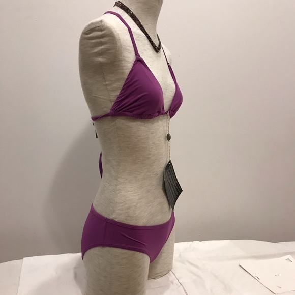 Amulette purple triangle bikini. Size L. NWT - Picture 4 of 15